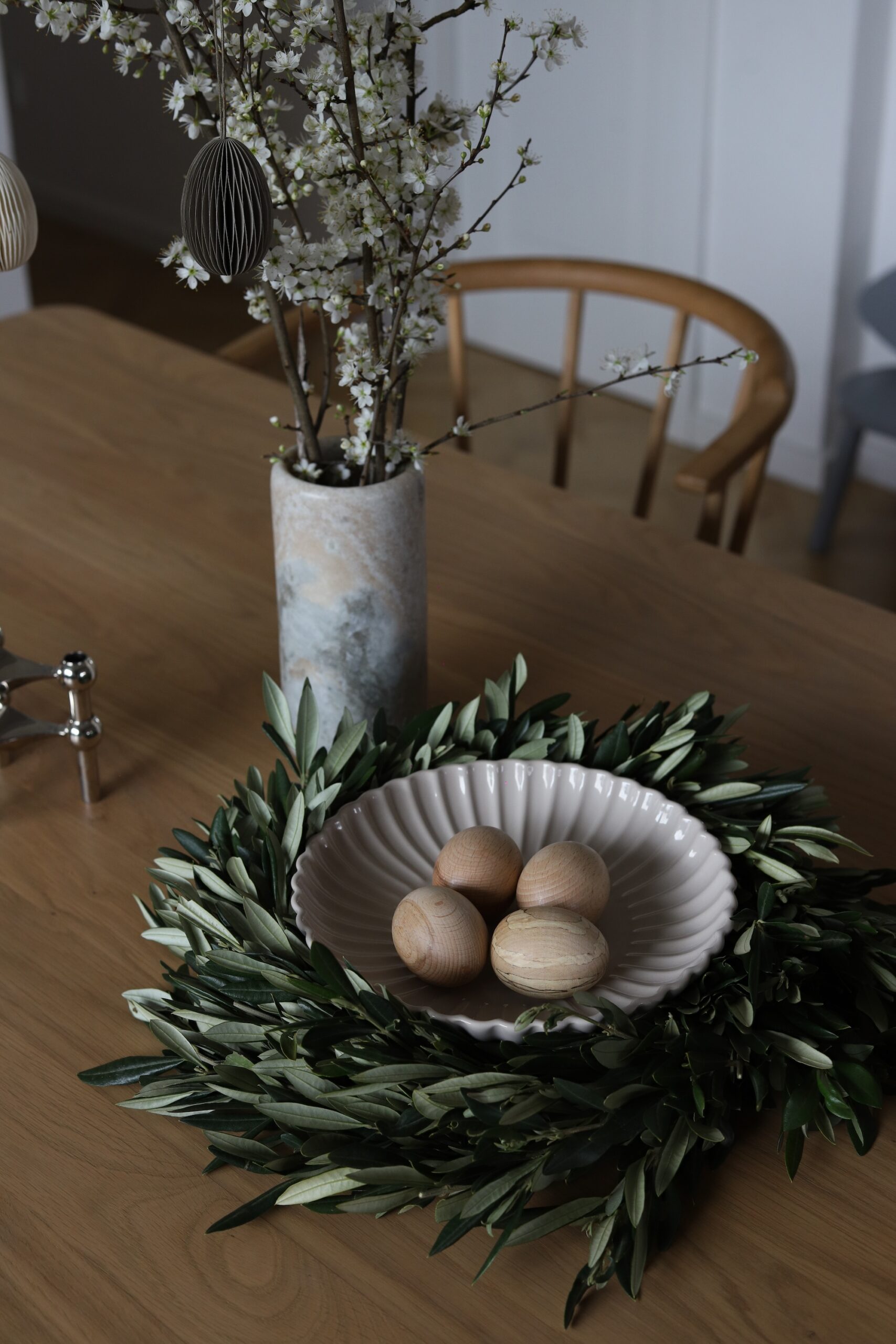 Uskrsni vijenac od masline + 4 drvena jaja - Slika 5