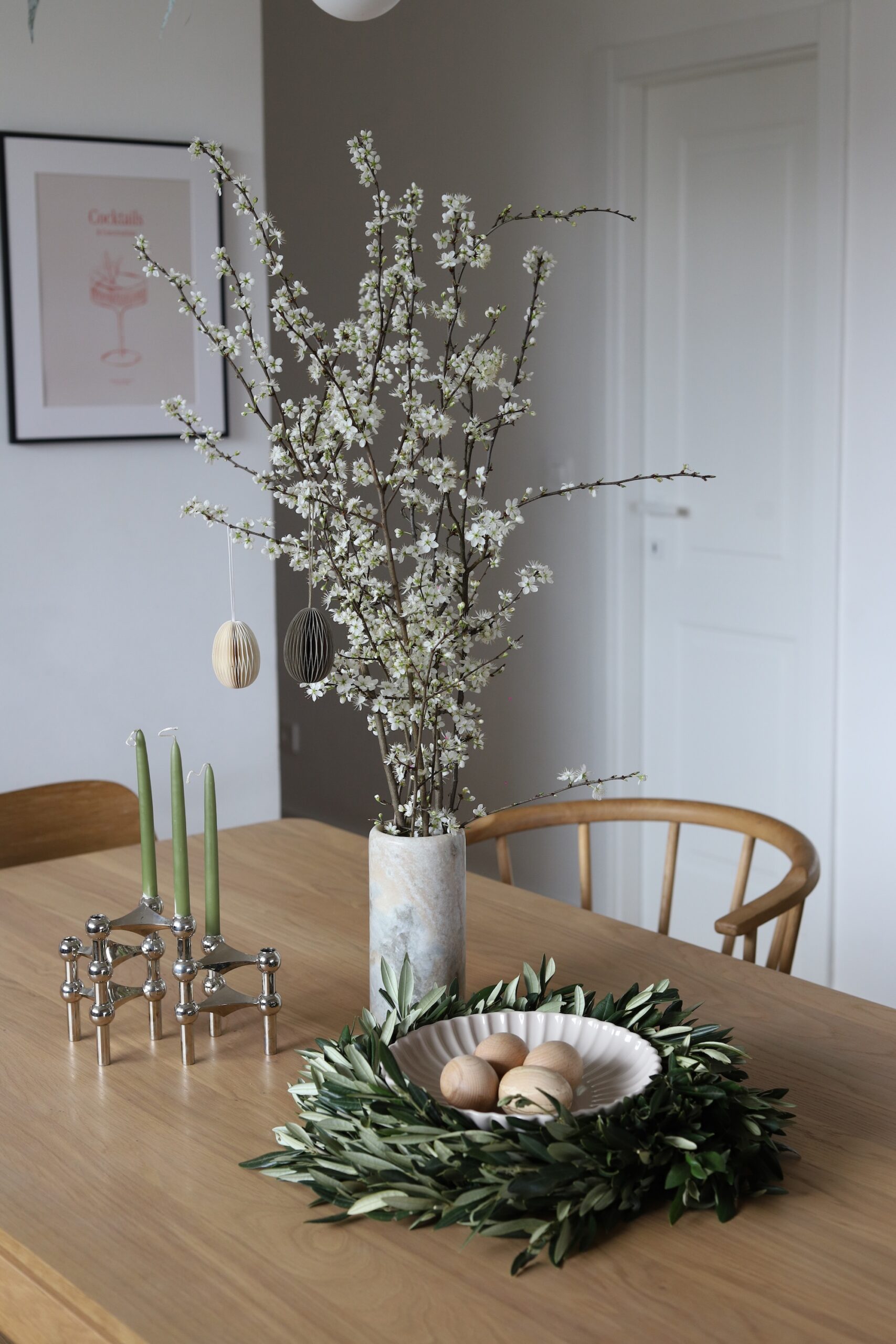 Uskrsni vijenac od masline + 4 drvena jaja - Slika 6