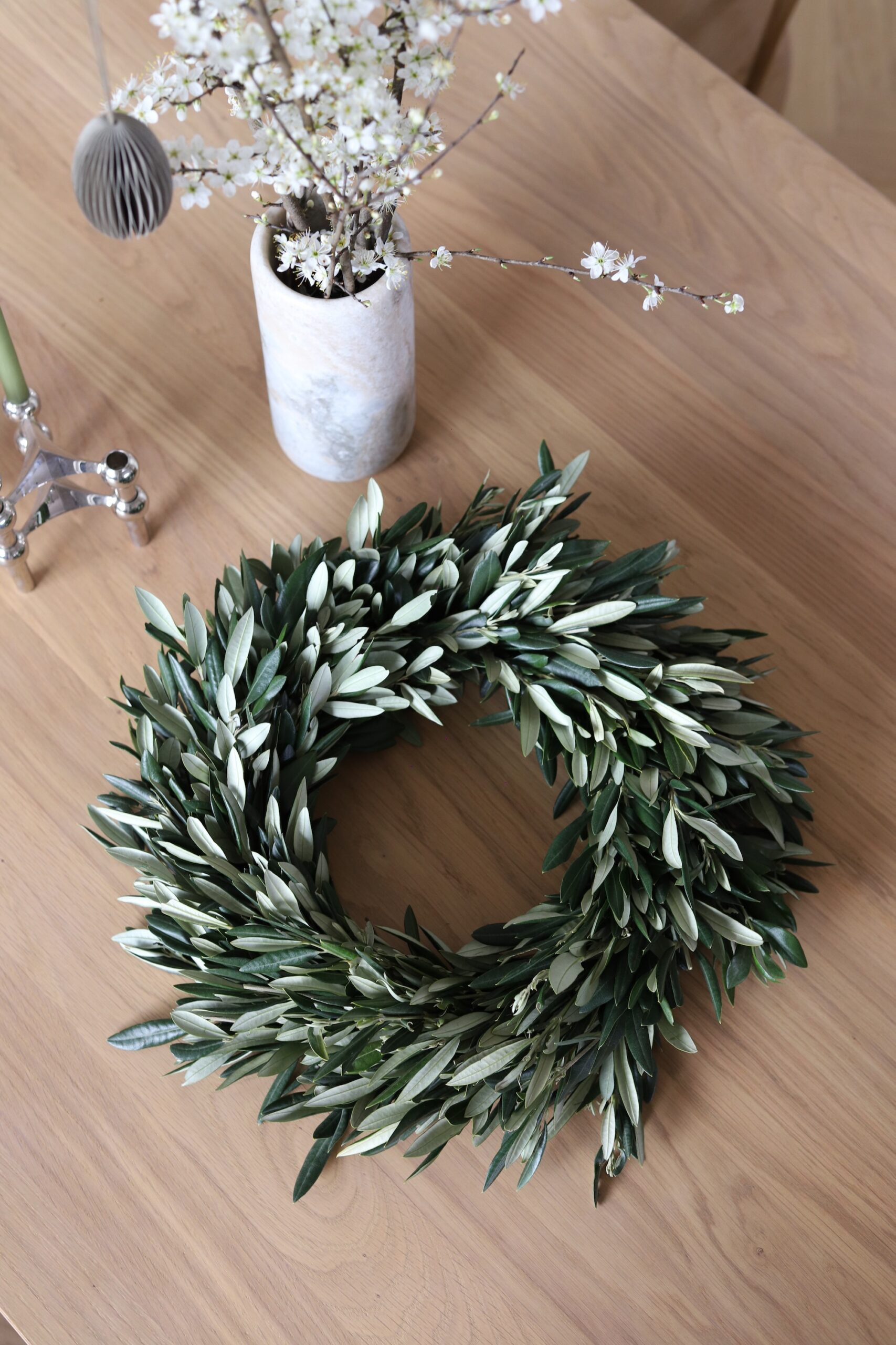 Uskrsni vijenac od masline + 4 drvena jaja - Slika 3